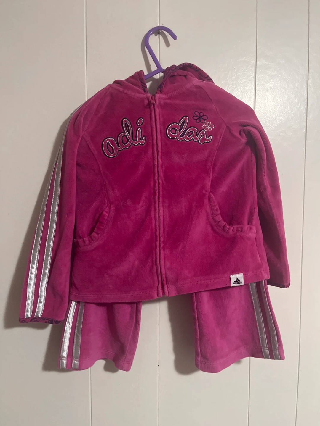 Pink 2T Adidas Track Suit - photo 5