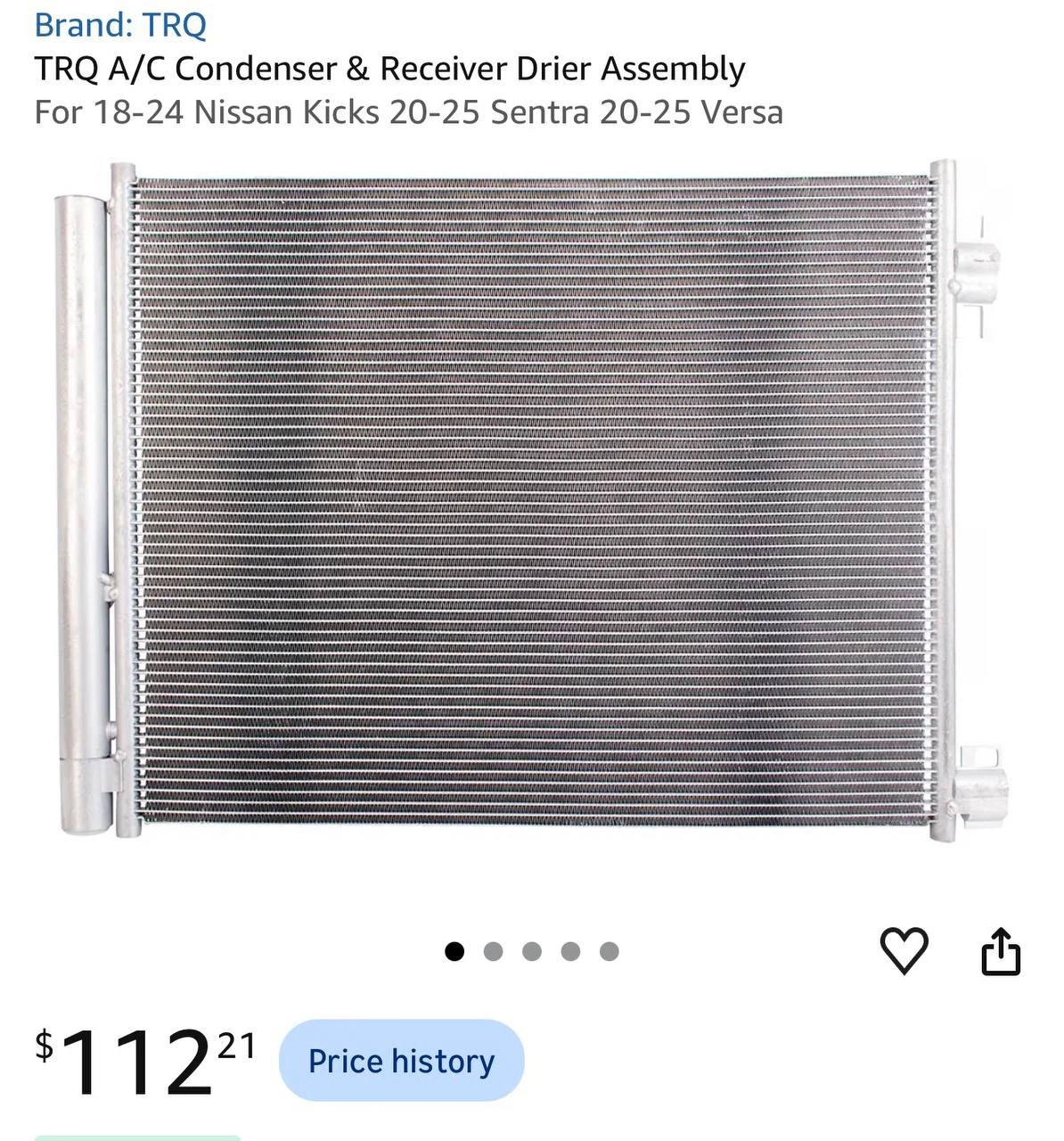H1031 TRQ A/C Condenser & Receiver Drier – Nissan Kicks /