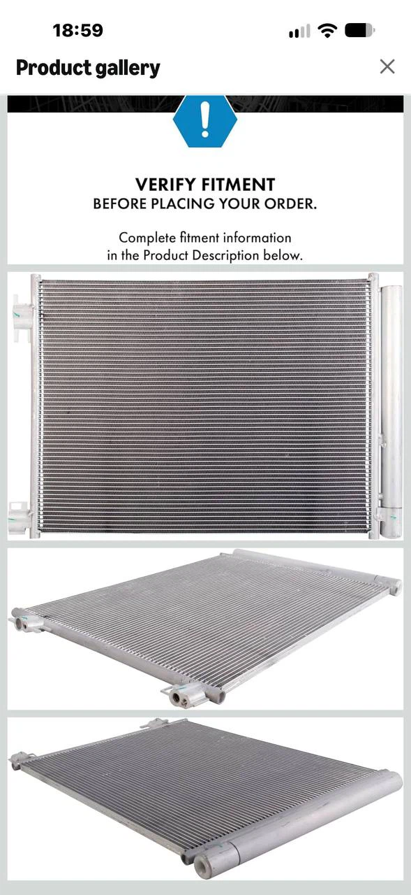 H1031 TRQ A/C Condenser & Receiver Drier – Nissan Kicks / - photo 2