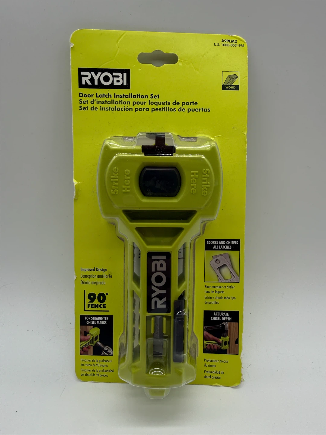 Ryobi A99LM2 Door Latch Installation Kit for Accurate Chiseling