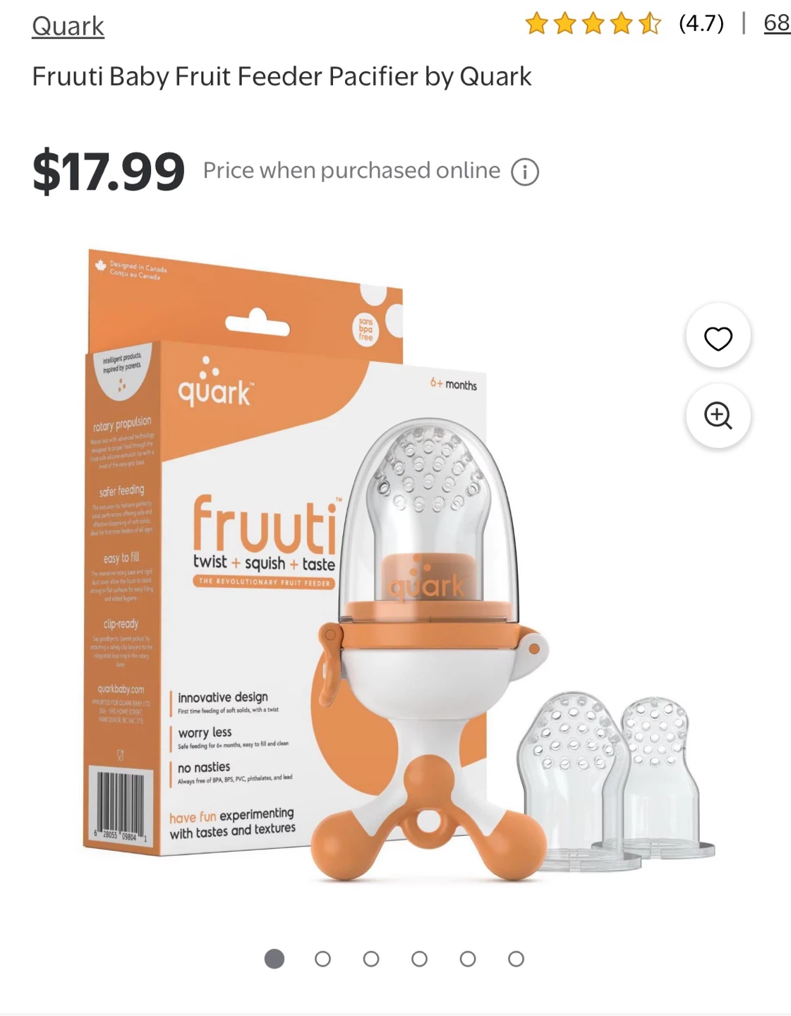 Quark Fruuti Baby Fruit Feeder - photo 3