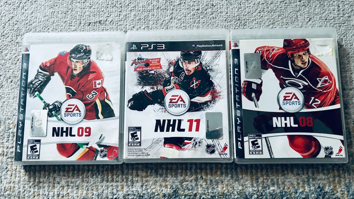 PS3 NHL Hockey Games Bundle – NHL 08, 09 & 11 – 3 Games