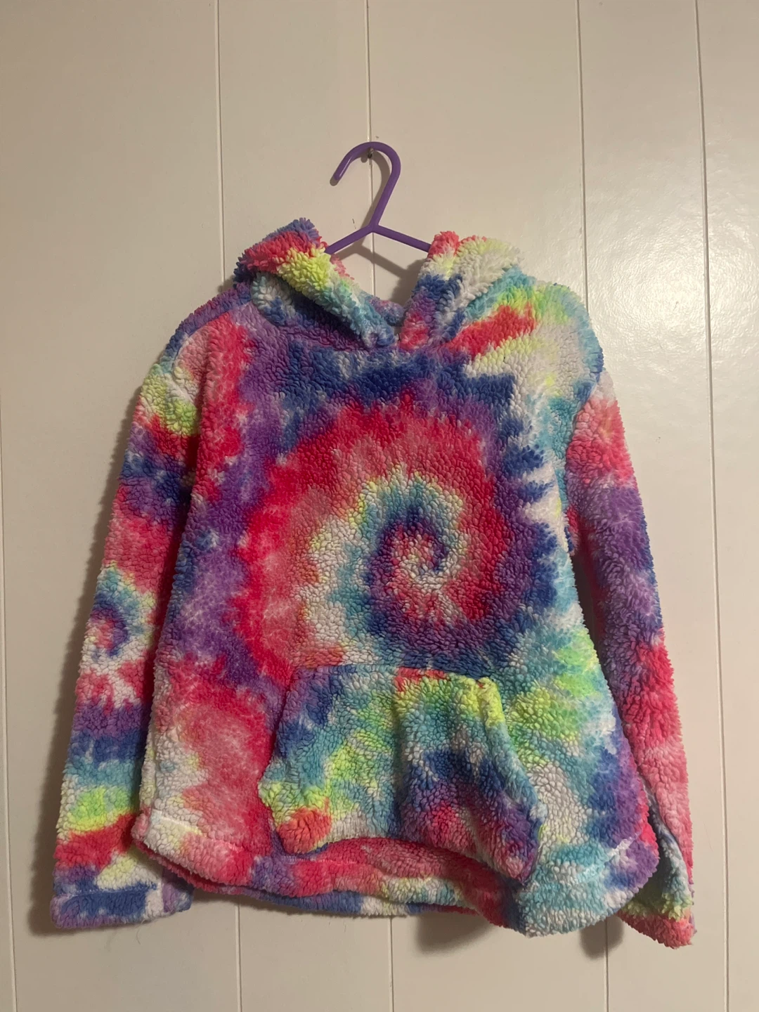 Children's The Children's Place Tie-Dye Sherpa Hoodie