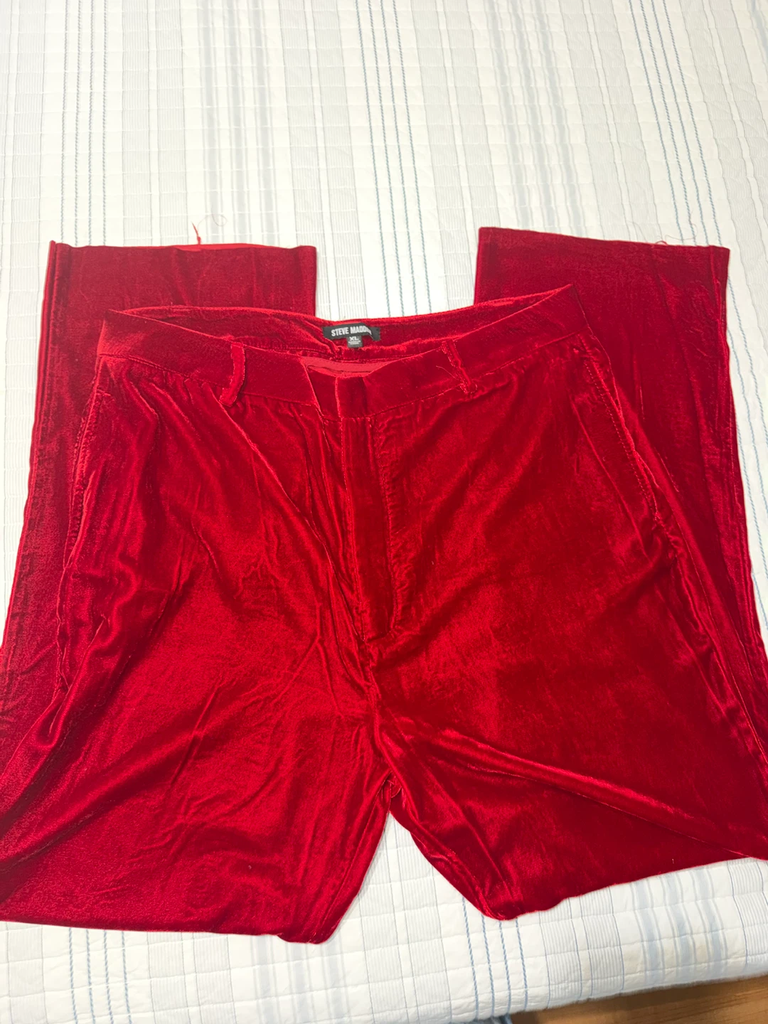 Steve Madden Red Velvet Blazer and Pant Set - photo 3