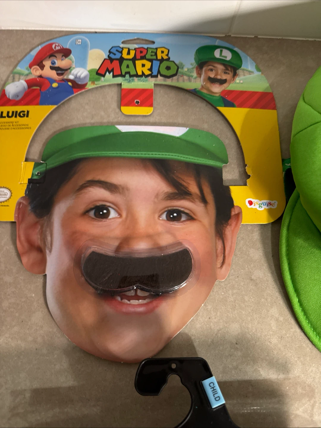 Super Mario Luigi Accessory Kit and Dr. Seuss Gloves - photo 2