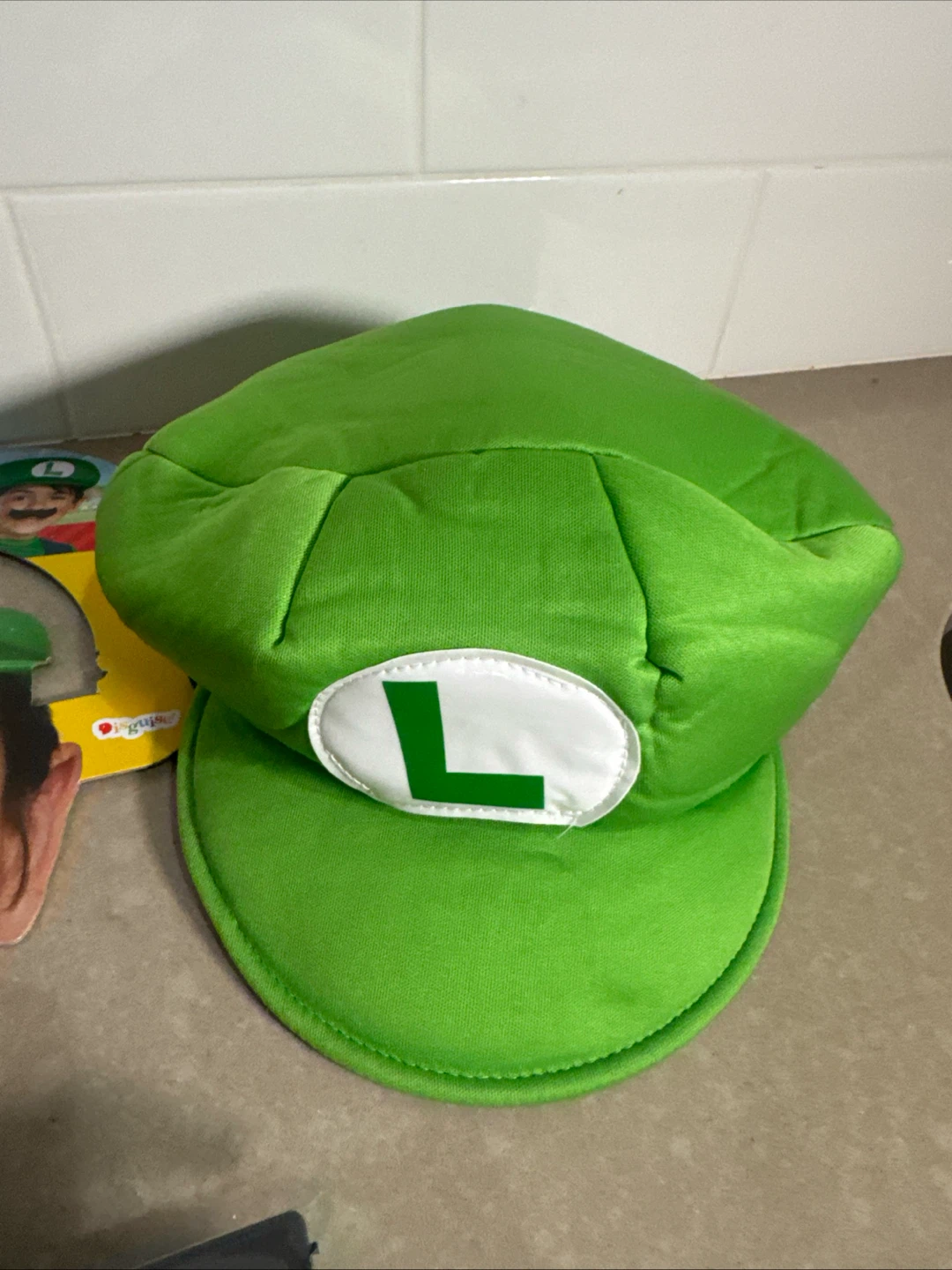Super Mario Luigi Accessory Kit and Dr. Seuss Gloves - photo 3