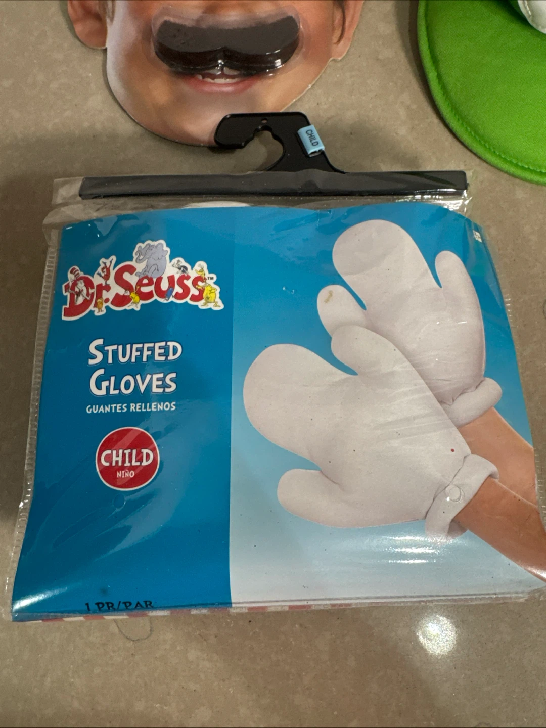 Super Mario Luigi Accessory Kit and Dr. Seuss Gloves - photo 4