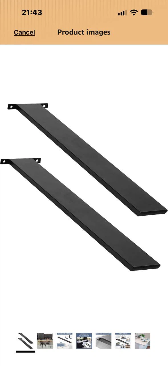 H1038 LITLANDSTAR 28” Hidden Island Countertop Support Brackets - photo 2