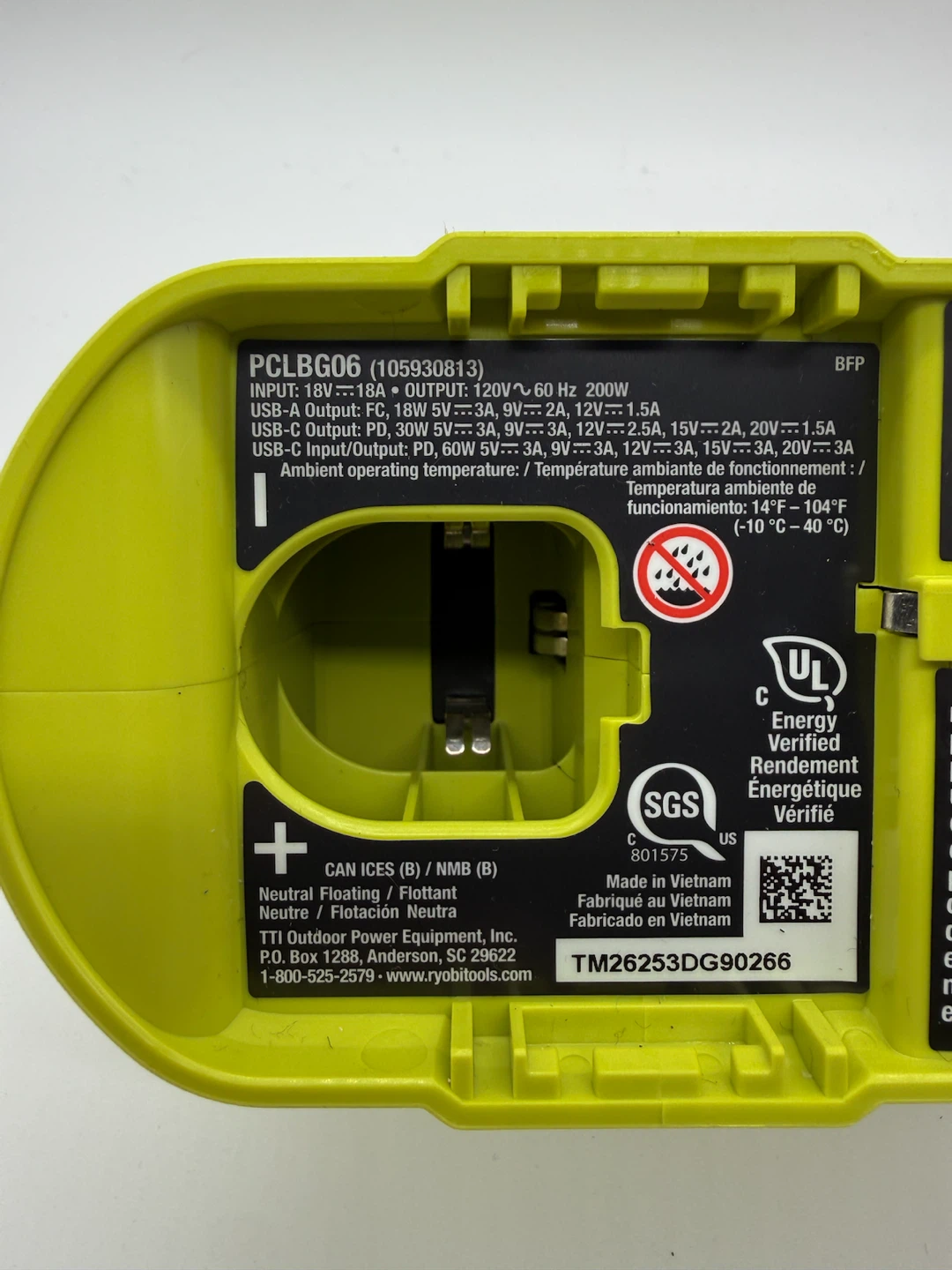 RYOBI 18V ONE+ 200-Watt Portable Battery Inverter Power Source - photo 5