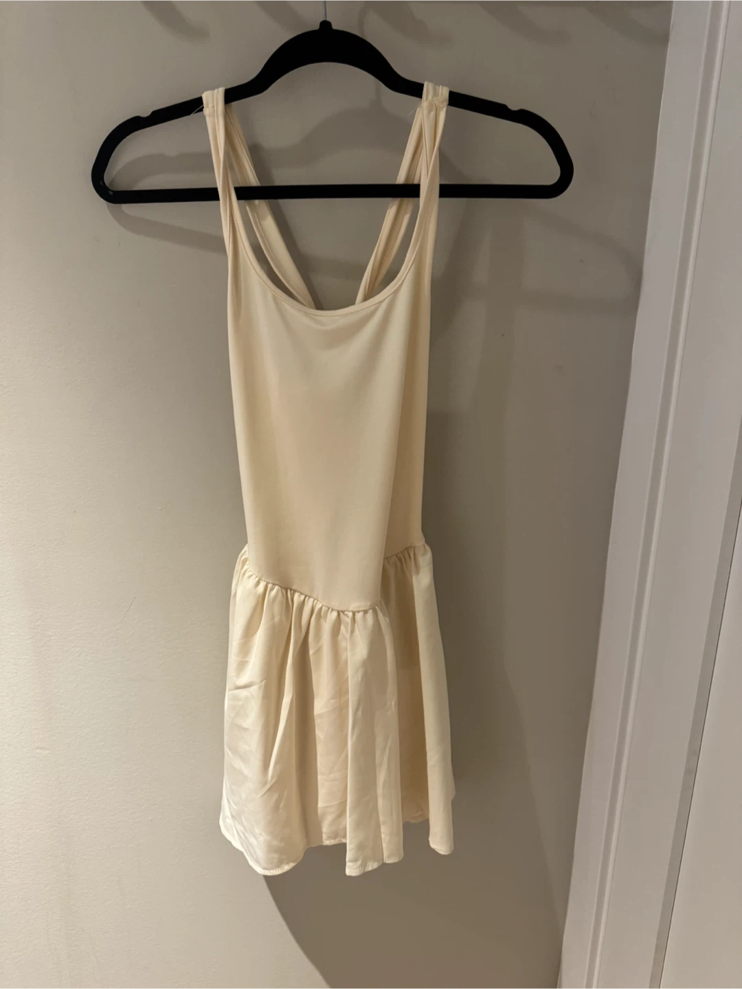 Light Yellow Drop Waist Mini Dress Size Small