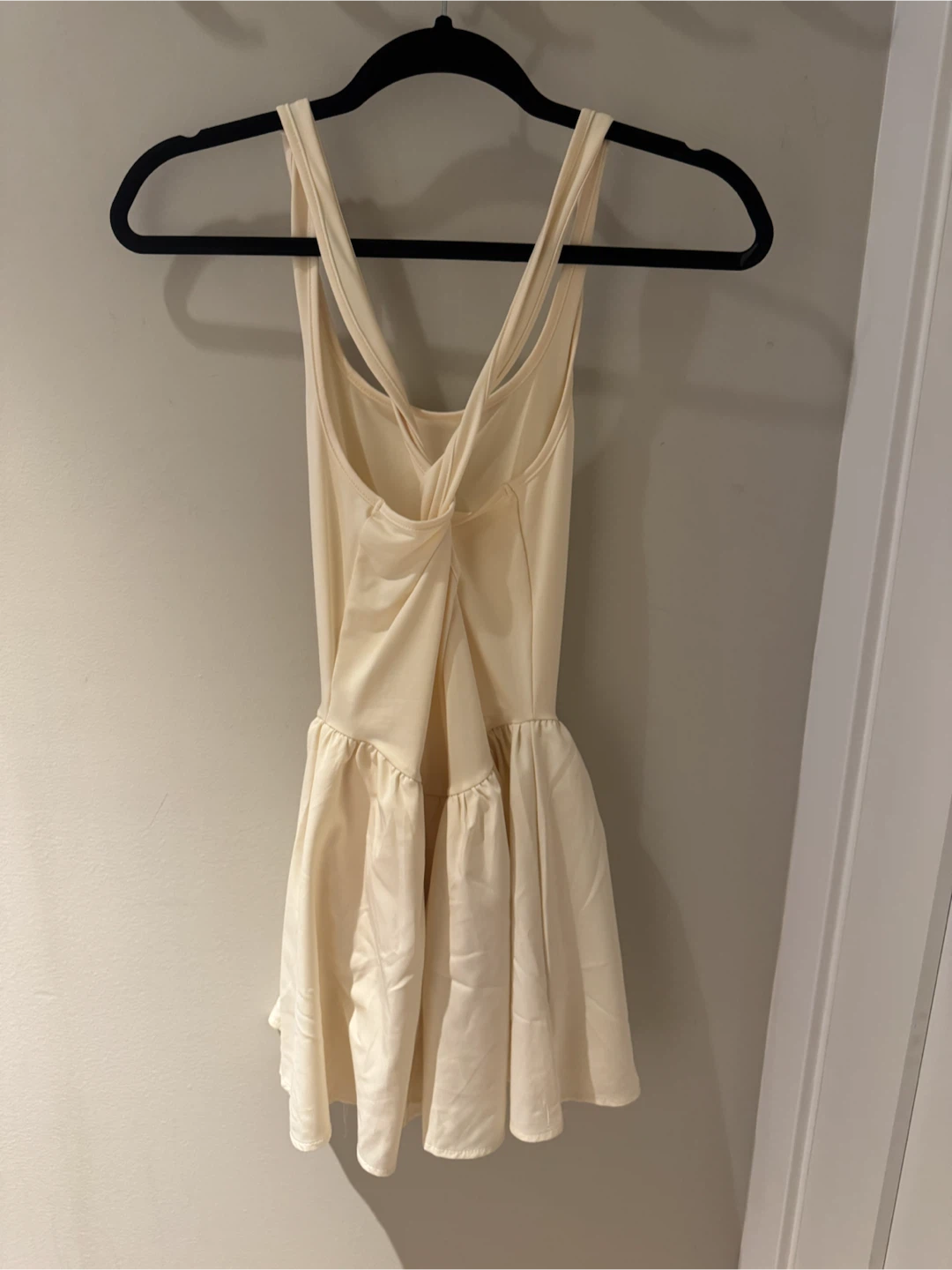 Light Yellow Drop Waist Mini Dress Size Small - photo 2