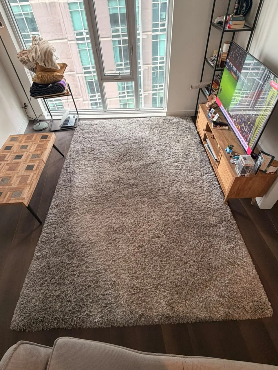IKEA VOLLERSLEV High Pile Rug – Grey – 200 × 300 cm - photo 3