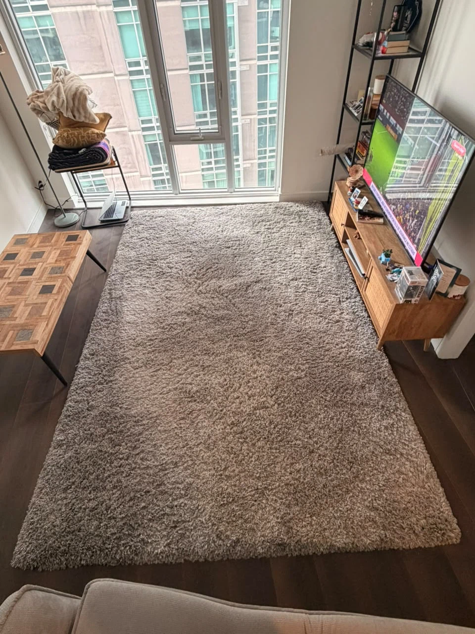 IKEA VOLLERSLEV High Pile Rug – Grey – 200 × 300 cm - photo 4