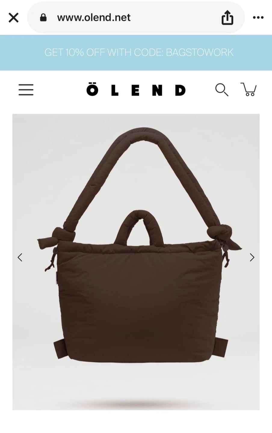 Ölend Puffy Brown Bag - photo 3