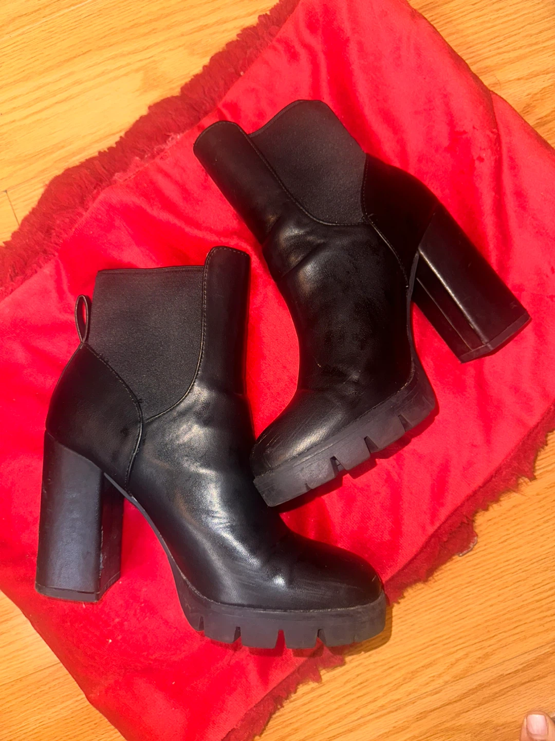 Zara Basic Collection Black Heeled Boots