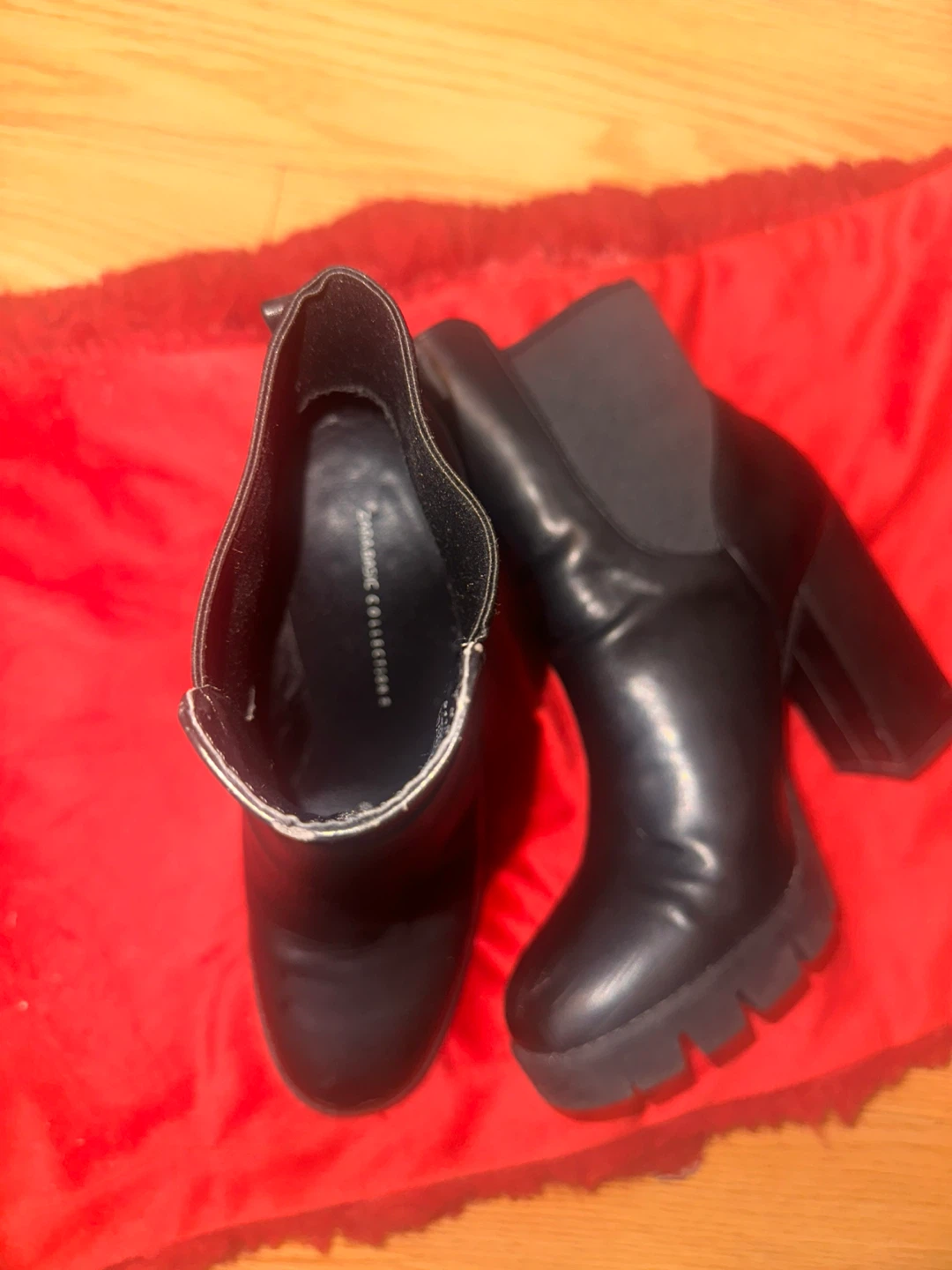 Zara Basic Collection Black Heeled Boots - photo 2