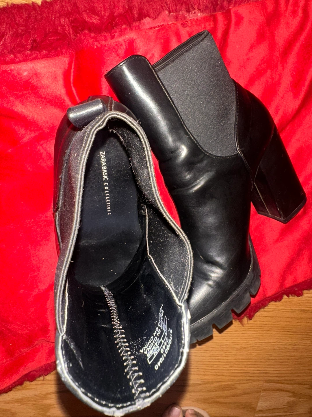 Zara Basic Collection Black Heeled Boots - photo 3
