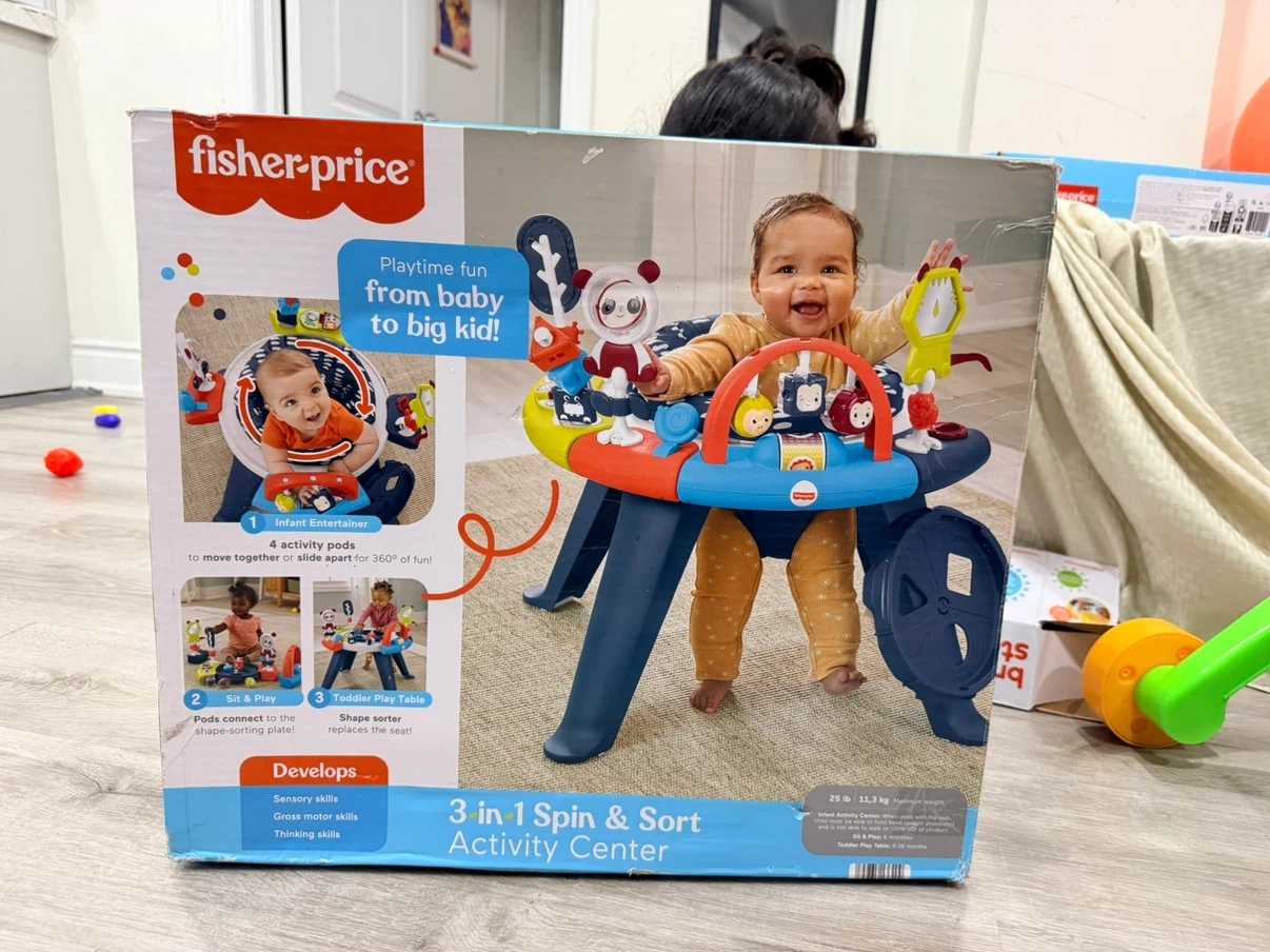 Fisher-Price 3-in-1 Spin & Sort Activity Center