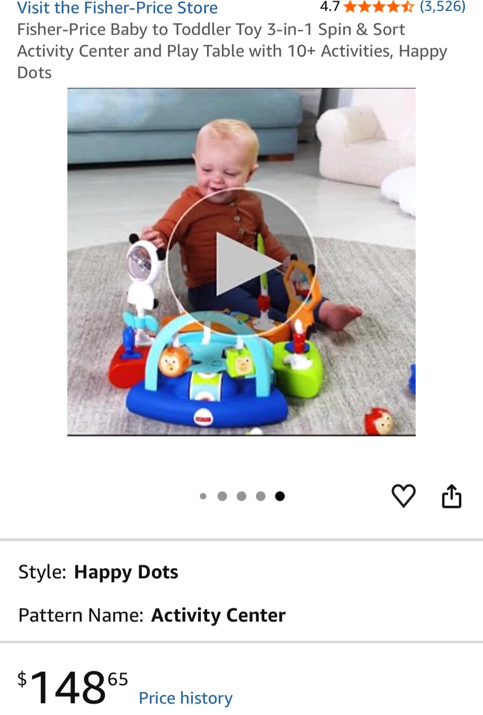 Fisher-Price 3-in-1 Spin & Sort Activity Center - photo 2