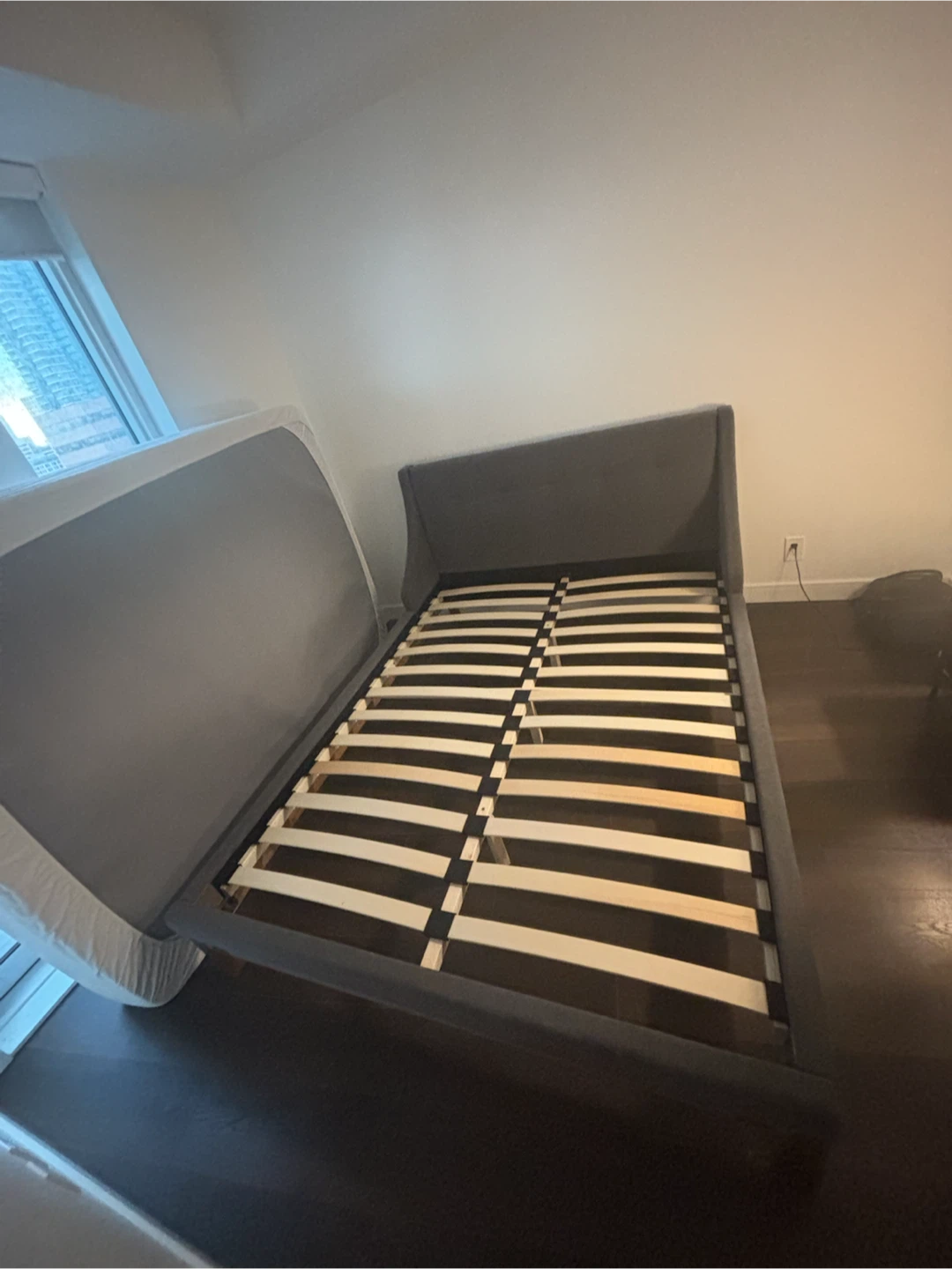 Structube MUROL Queen Bed Frame – Dark Grey – $250 - photo 3