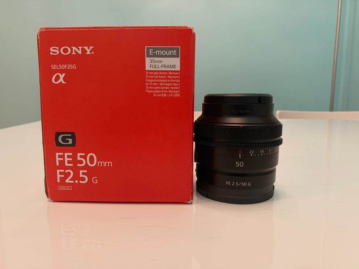 Sony FE 50mm F2.5 G Lens – Like New Condition