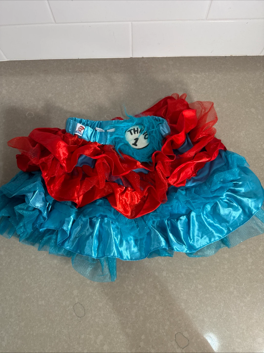 Dr. Seuss Thing 1 Tutu Skirt