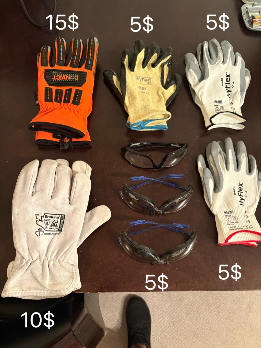 Assorted Brand New Work Gloves and Safety Glasses - photo 2