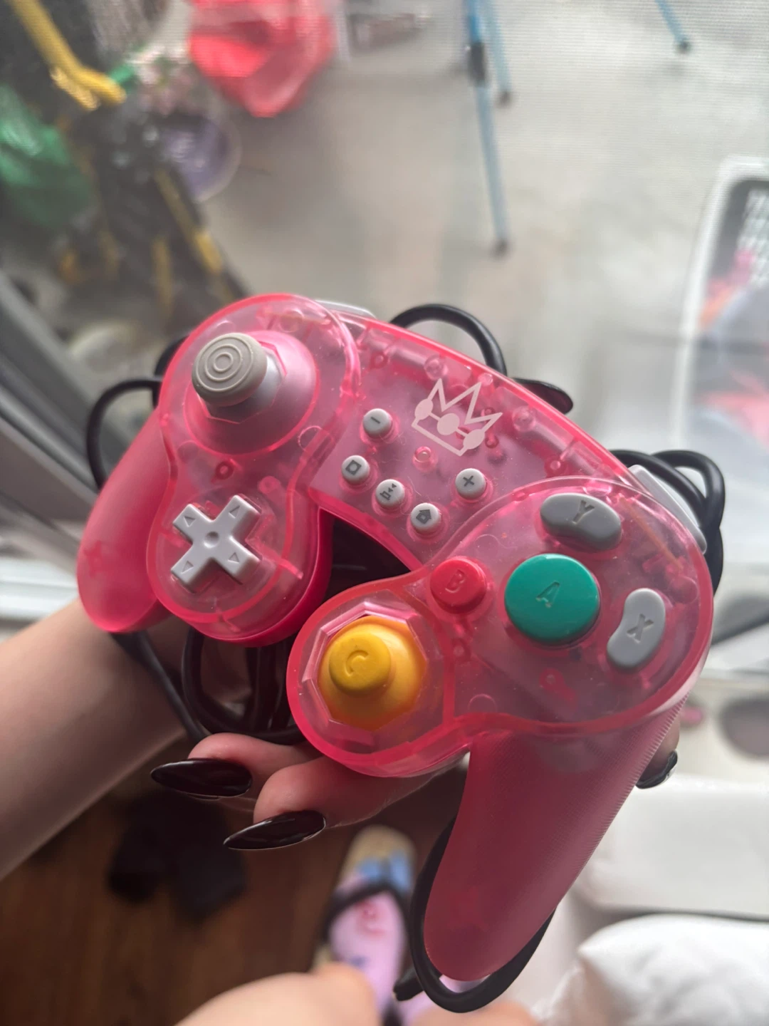 Princess Peach Wired Fight Pad Pro for Nintendo Switch - Pink