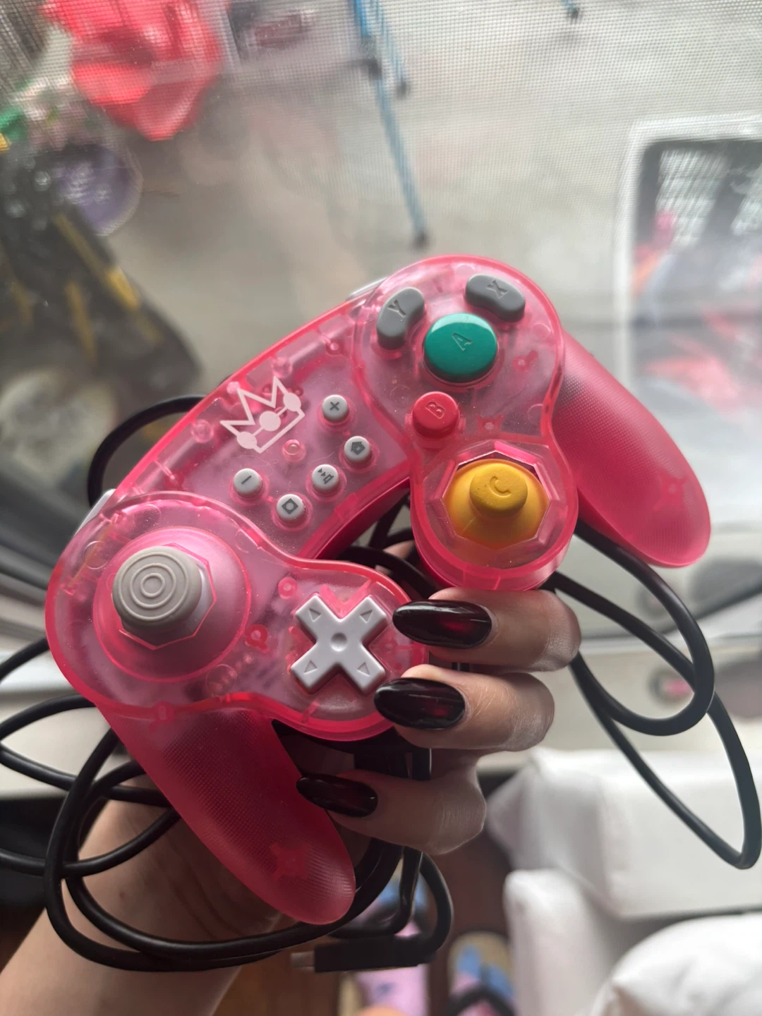 Princess Peach Wired Fight Pad Pro for Nintendo Switch - Pink - photo 2