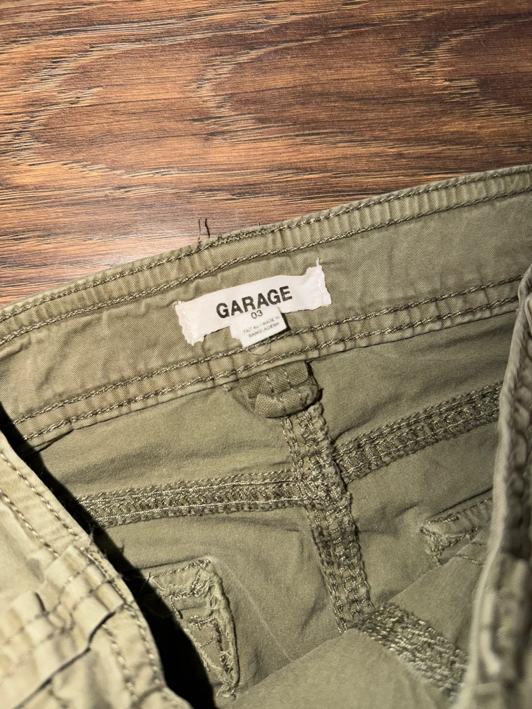 Garage Cargo Pants - Olive Green - photo 3