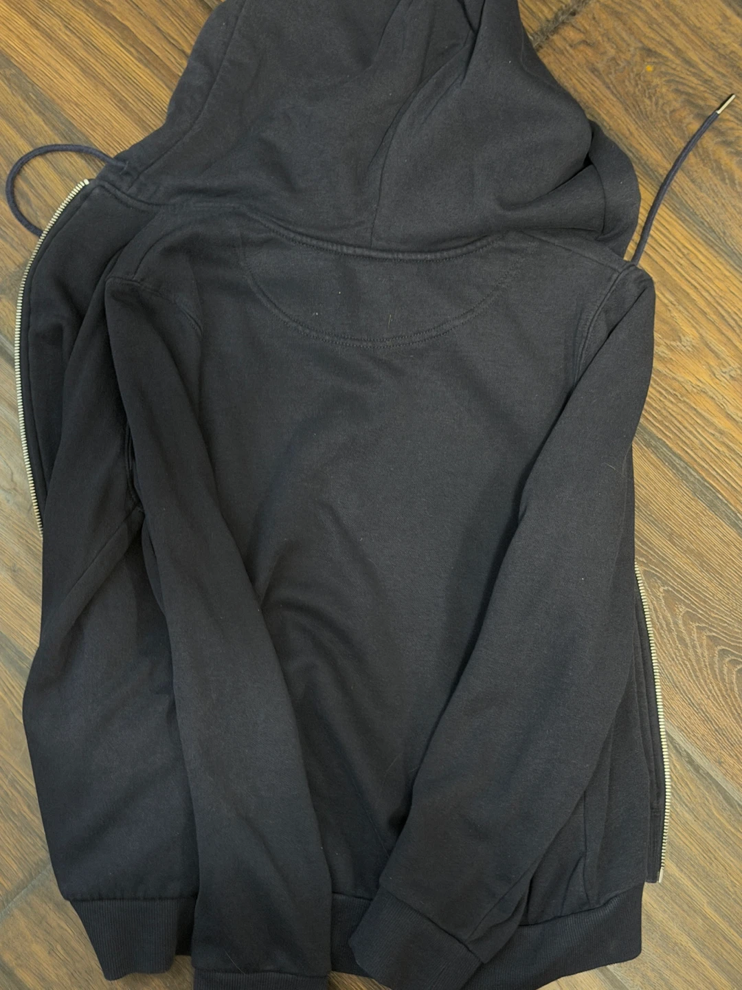 H&M Black Zip-Up Hoodie Medium - photo 3
