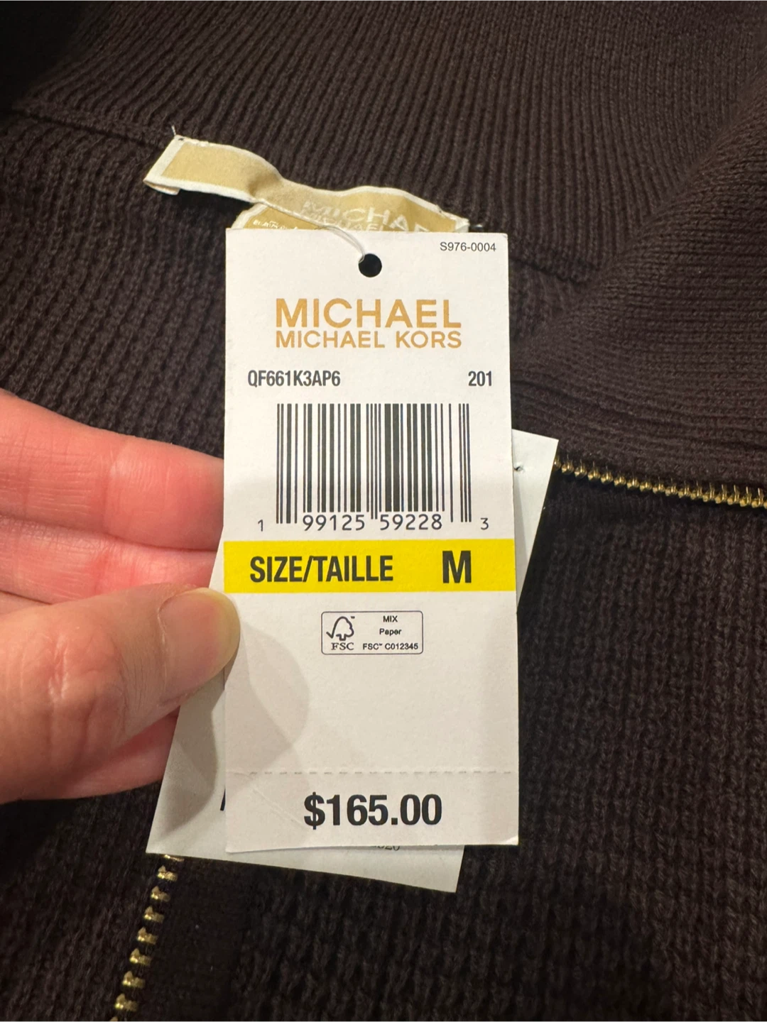 Michael Kors Ribbed Quarter-Zip Sweater - photo 2