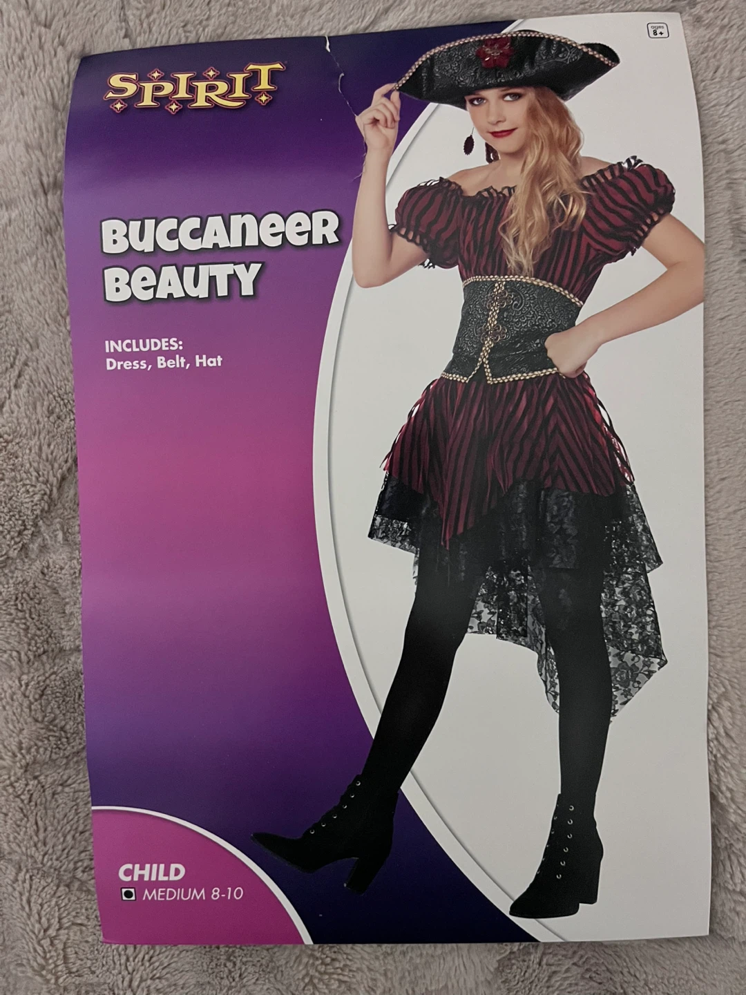 Spirit Halloween Buccaneer Beauty Costume Child Medium 8-10