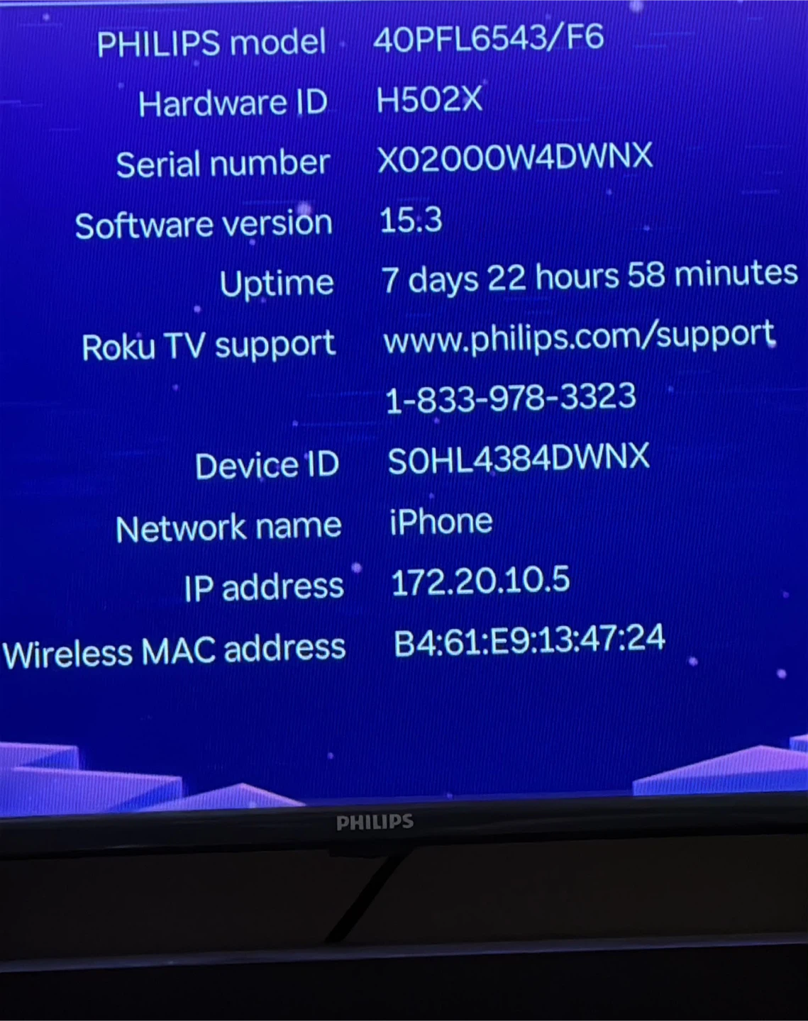 Philips 40 inch Roku TV - photo 4