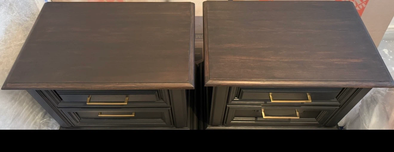 Pair of Refurbished Sklar Peppler Solid Wood Nightstands - photo 2