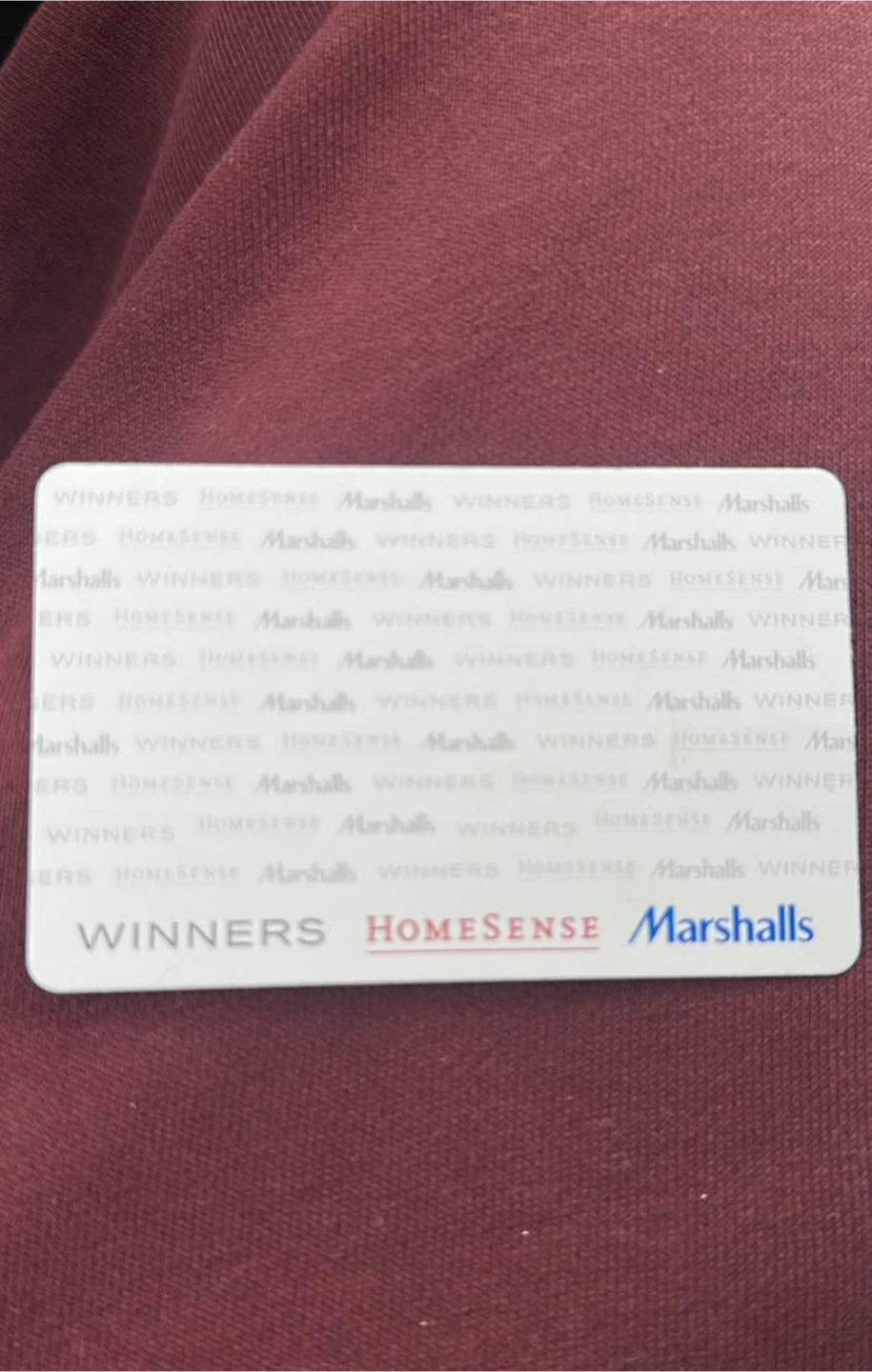 Winners Marshalls Gift card
