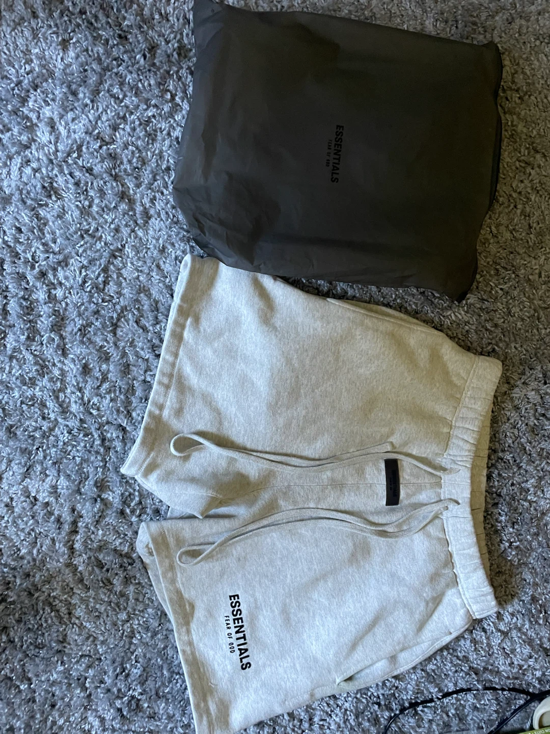Light oatmealEssentials Fear of God Shorts