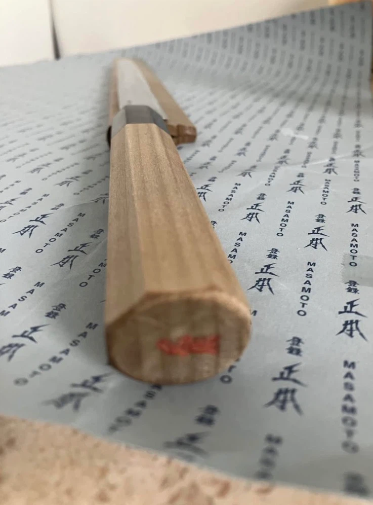 Masamoto Sohonten yanagi takohibki Kiritsuke 30 cm - photo 3