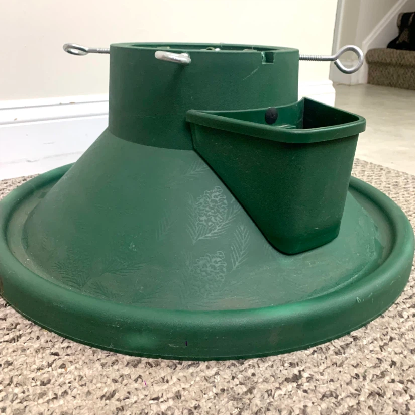 Christmas Tree Stand Holder Green Plastic Adjustable - photo 4