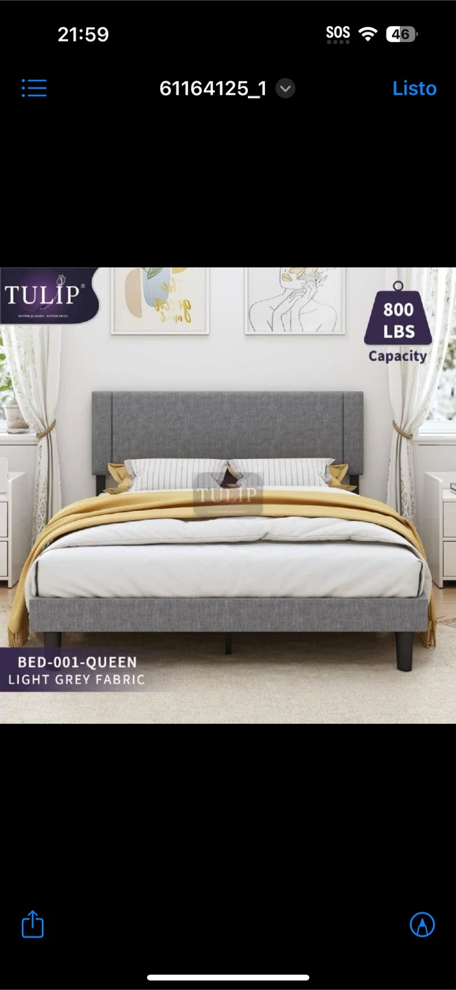 Bed frame queen size  brand new - photo 2