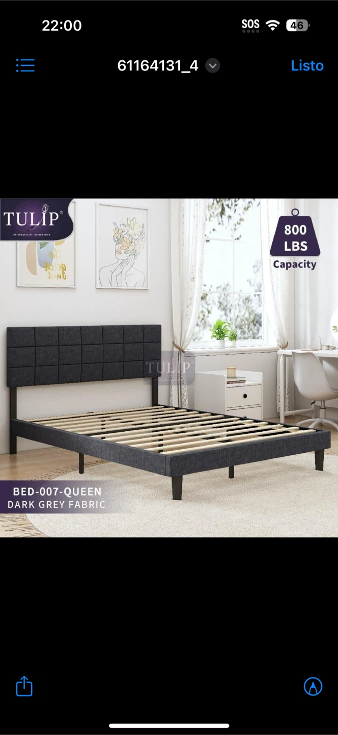 Bed frame queen size  brand new - photo 3