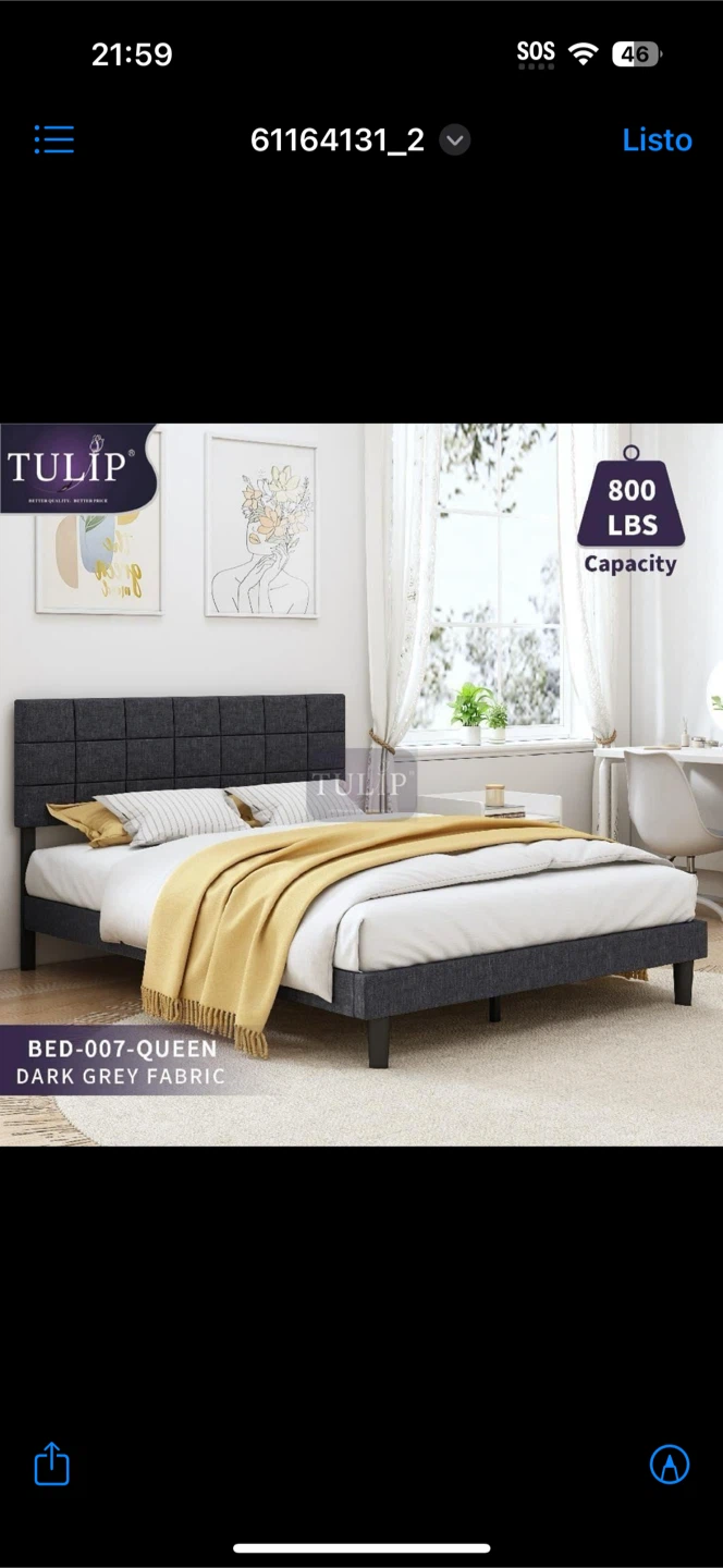 Bed frame queen size  brand new - photo 4