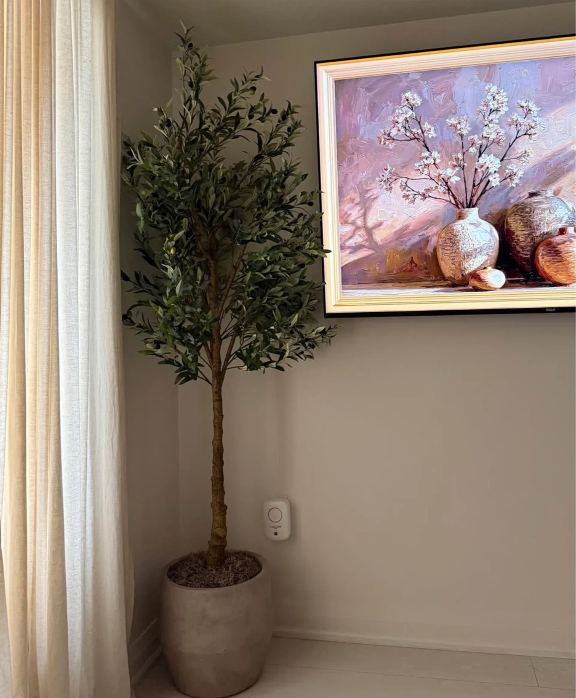 Elegant 7ft Faux Olive Tree - photo 4