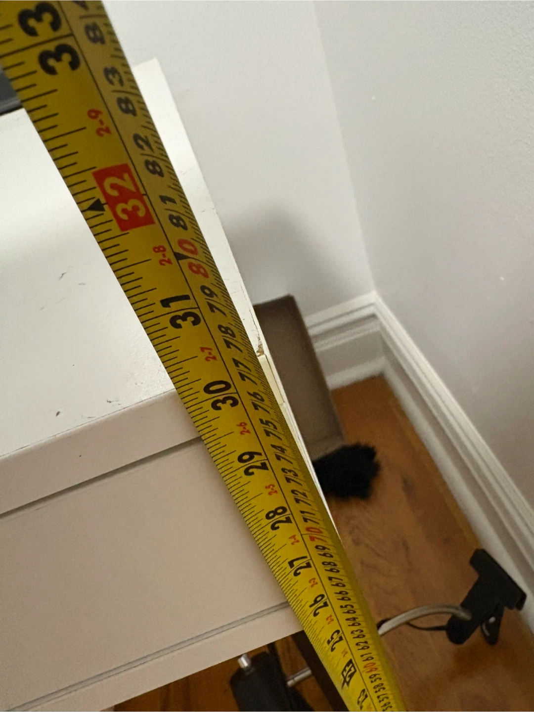 White Ikea Two-Drawer Desk - photo 3