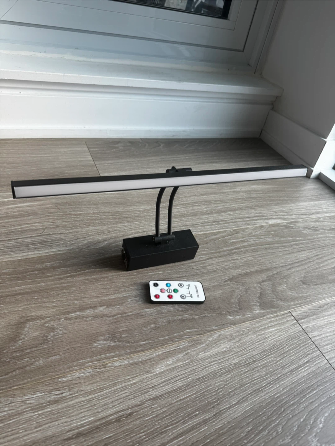 Black LED Picture Light with Remote - photo 2