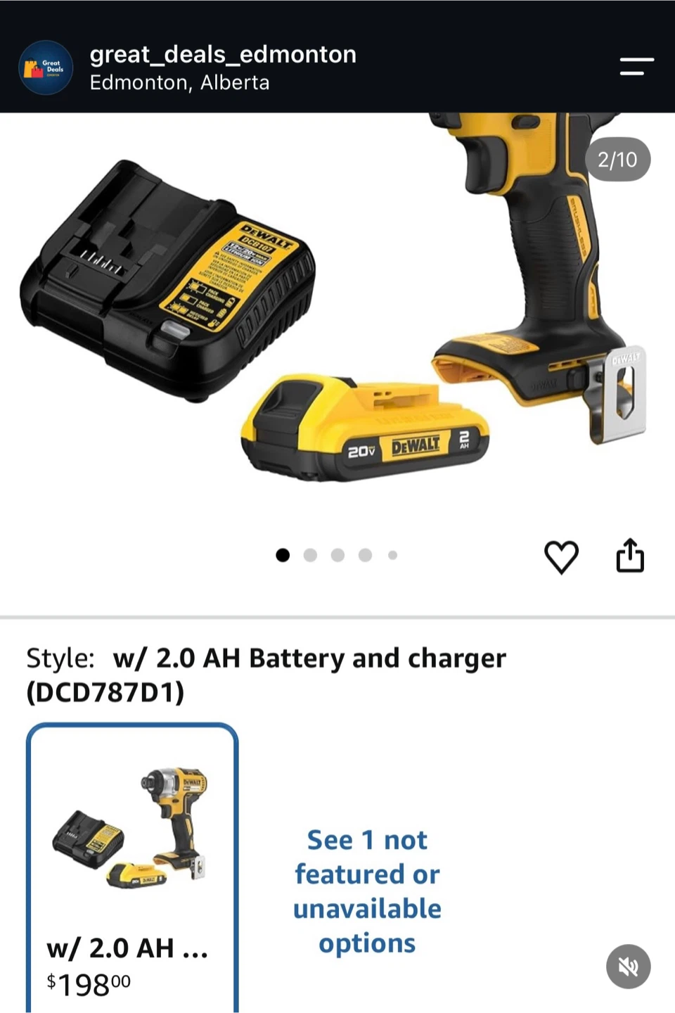 DEWALT 20V MAX Brushless Impact Driver Kit DCD787D1 - photo 2