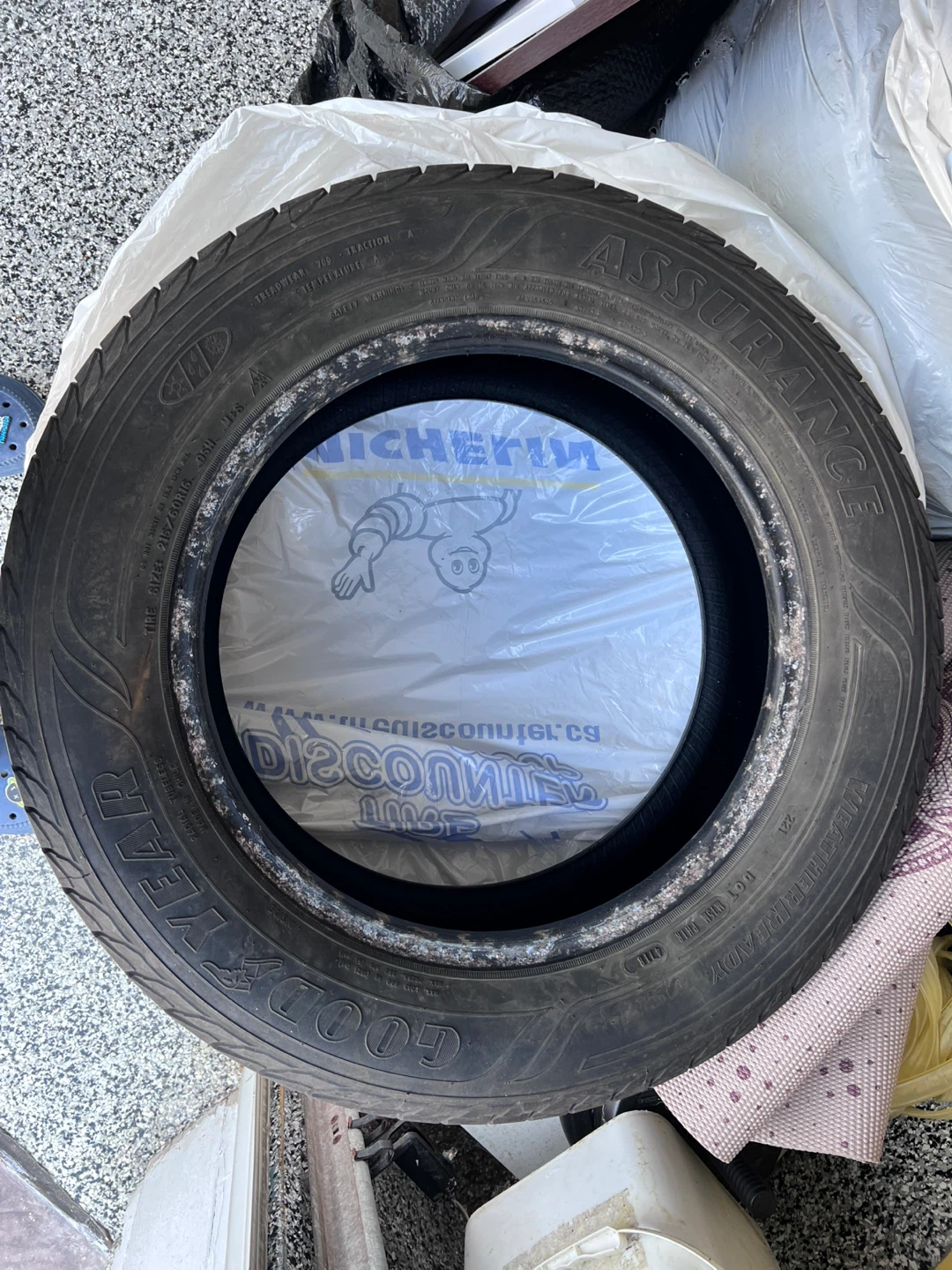 4 Goodyear Assurance WeatherReady Tires 215/60R16