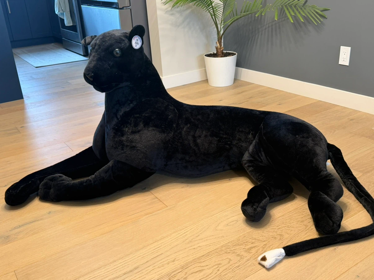 Large Melissa & Doug Black Panther Plush Toy