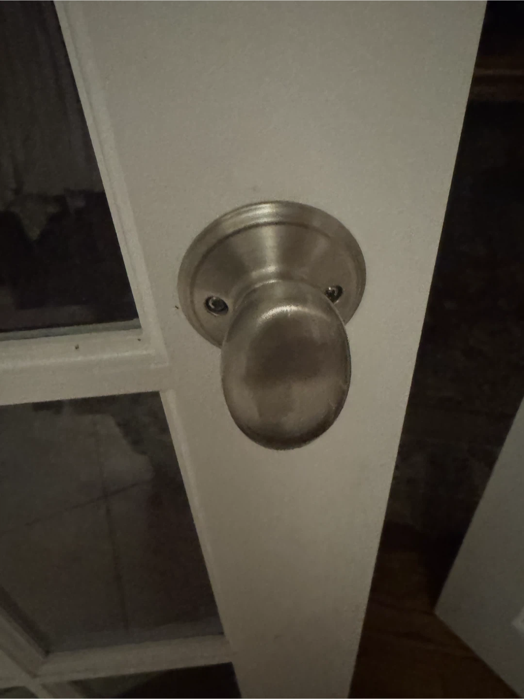 Brushed Nickel Privacy Door Knob