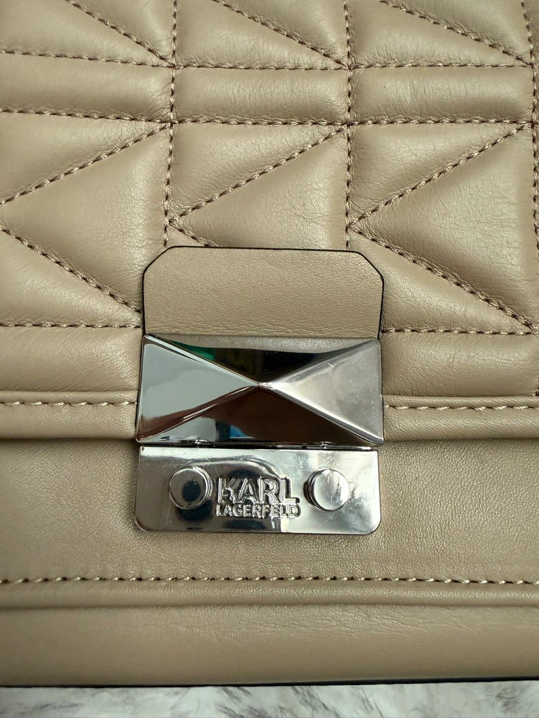 Karl Lagerfeld Quilted Leather Crossbody Bag - photo 3